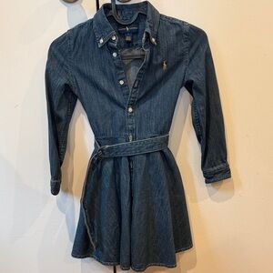 Ralph Lauren Kids Casual Denim Dress - Blue